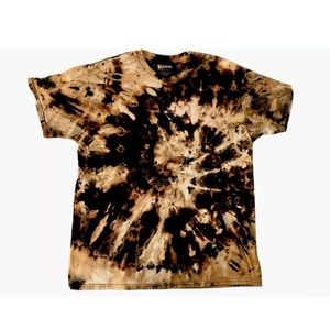 Black tie dye t-shirt brand new handmade